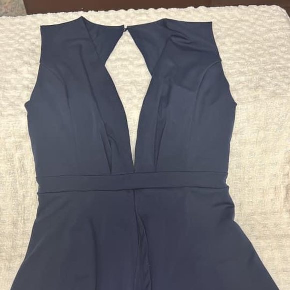 Navy Romper - Picture 1 of 3